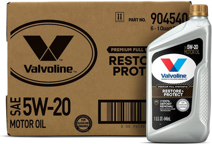 Valvoline Advanced Full Synthetic SAE 0W-20 Motor Oil 5 QT