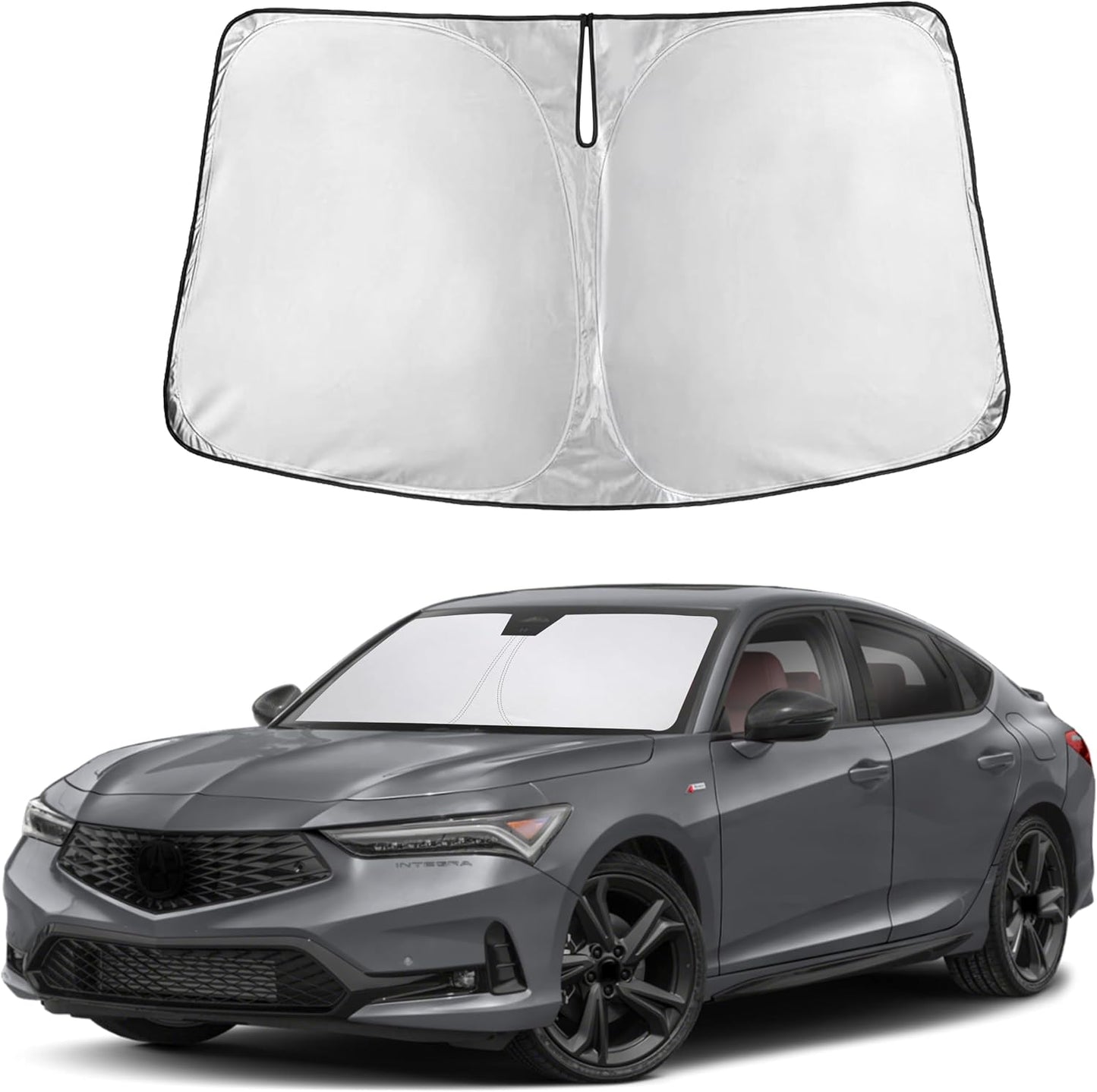 Autovir Windshield Sun Shade, 2017-2026 Tesla Model 3 & Y, 280T Visor Shade