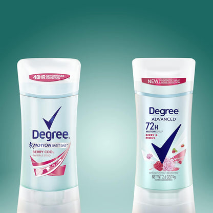 Degree Antiperspirant Deodorant Sexy Intrigue 72-Hour Sweat & Odor Protection Antiperspirant Deodorant For Women with Body Heat Activated Technology 2.6 oz (Pack of 2)