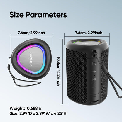 Portable Bluetooth Speaker Beach Essentials: IPX5 Waterproof for Outdoor
