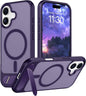 Magnetic Compatible with iPhone 14 Pro Max Case, [Built-in Invisible Kickstand][Compatible with MagSafe] [Military Grade Shockproof] Slim Translucent Matte Phone Case for iPhone 14 Pro Max 6.7"