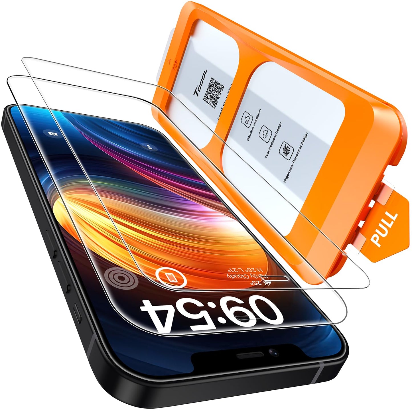 TOCOL for iPhone 17 Pro Max Screen Protector, Clear