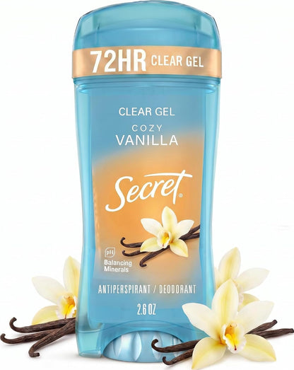 Secret Fresh Antiperspirant Deodorant for Women, 72hr Freshness on the Rocks with Pro-Hyaluronic Acid, Miami Mocktails Edition, Clear Gel, Pineapple Paradise with Pineapple & Coconut Scent, 2.6 oz