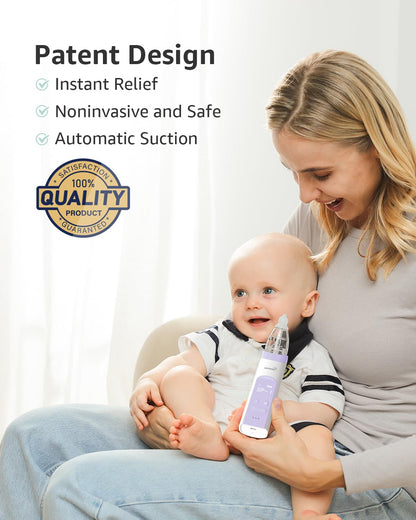 GROWNSY Nasal Aspirator for Baby, Electric Nose Sucker, Powerful Suction