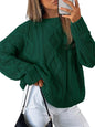Trendy Queen Women's Oversized Cable Knit Sweaters 2026 Fall Outfits
