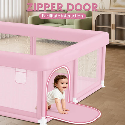 Hiaksedt Baby Playpen 50x50 Inch, Play Pens for Babies and Toddlers