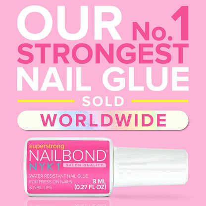 NYK1 Super Strong Nail Glue for Press On Nails, Nail Tips & Acrylics | 8ml