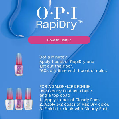 OPI RapiDry Quick Dry Nail Polish Colors & Clear Coat | Crème, & Shimmer