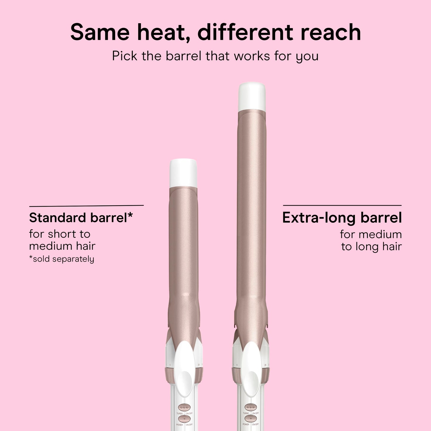 Conair Curling Iron, Double Ceramic, 1" Barrel, White/Rose Gold