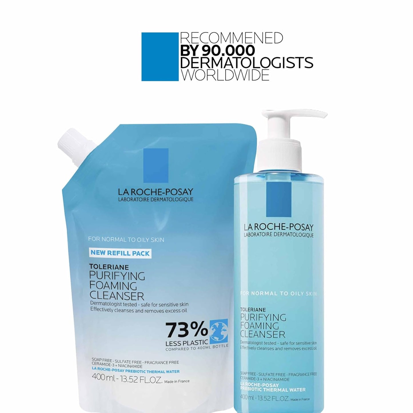 La Roche-Posay Toleriane Purifying Foaming Facial Cleanser with Niacinamide