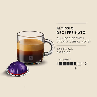 Nespresso Vertuo, Melozio Decaffeinato, 30-Count Espresso Pods