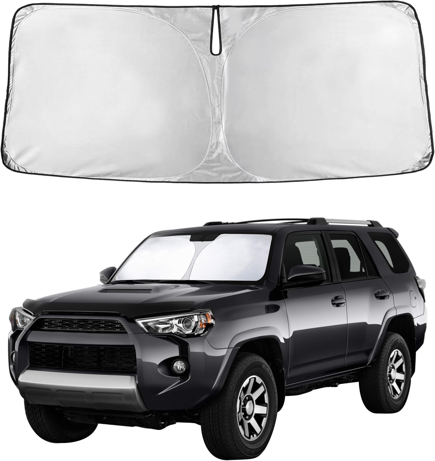 Econour Car Windshield Sun Shade, Front Window Sun Blocker for SUVs,Sedan