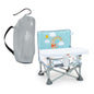 Bright Starts Pop 'N Sit Portable Booster, Indoor/Outdoor Use, Floor Seat with Feeding Tray, Teal, 6 Mos - 3 Yrs