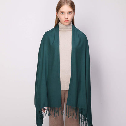 RIIQIICHY Women's Fringe Shawl Wrap Pashmina Scarf for Wedding Evening
