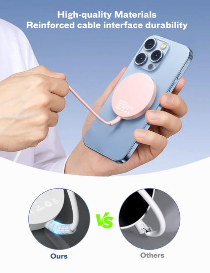 Magsafe Charger Magnetic Wireless Charge iPhone: Strong Magnet Charging Pad