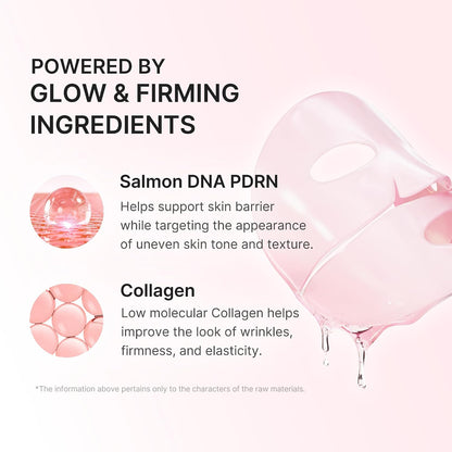 medicube Jelly Gel Mask with Salmon DNA PDRN Pink Collagen, 4EA