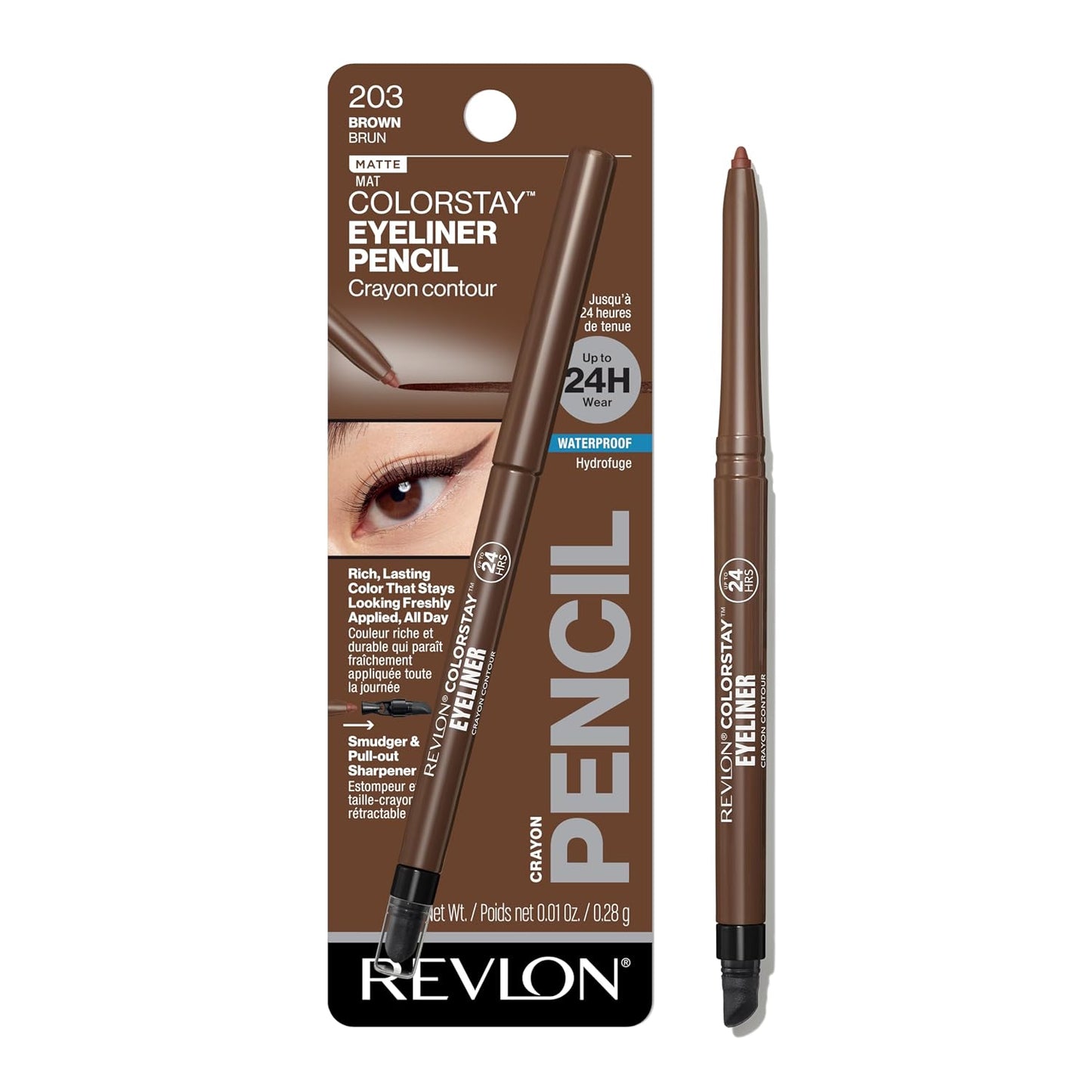 Revlon Colorstay Eye Liner 203 Brown 0,28g