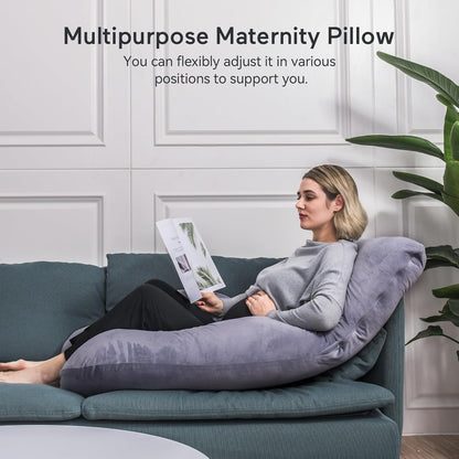 Momcozy Pregnancy Pillow for Sleeping - U Shaped Full Body Maternity Pillow
