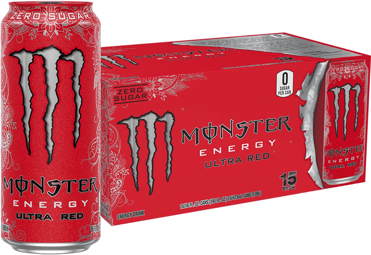 Monster Energy Zero Ultra, Sugar Free Energy Drink, 16 Ounce