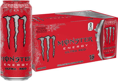 Monster Energy Zero Ultra, Sugar Free Energy Drink, 16 Ounce
