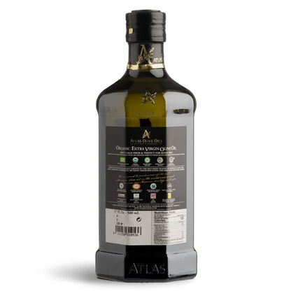 Atlas Organic Extra Virgin Olive Oil, Moroccan, High Polyphenol, 1 L