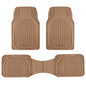 Motor Trend -2 Piece Front Car Floor Mats- Black FlexTough Contour Liners-Deep Dish Heavy Duty Rubber Floor Mats for Car SUV Truck & Van-All Weather Protection, Universal Trim to Fit