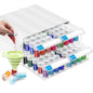 ARTDOT 60 Slots Storage Container for Diamond Art Kits for Adults, Portable Bead Storage Boxes for Diamond Painting Accessories and Tools