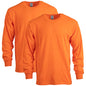 Gildan Adult Heavy Cotton Long Sleeve T-Shirt, Style G5400, 2-Pack