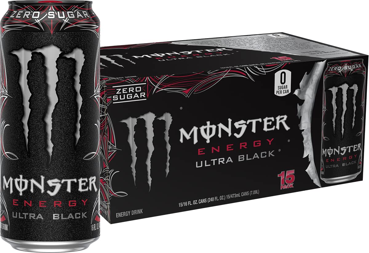 Monster Energy Zero Ultra, Sugar Free Energy Drink, 16 Ounce