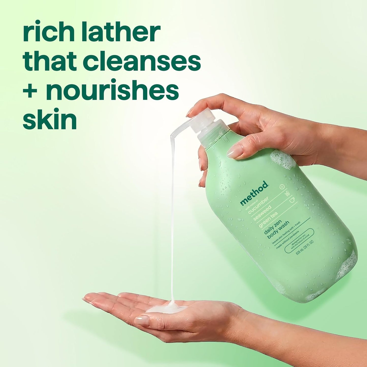 Method Body Wash, Island Mist-Leaves Skin Feeling Soft & Moisturized, Made Without Parabens, Notes of Hibiscus, Mango Nectar & Passion Fruit, 28 fl oz