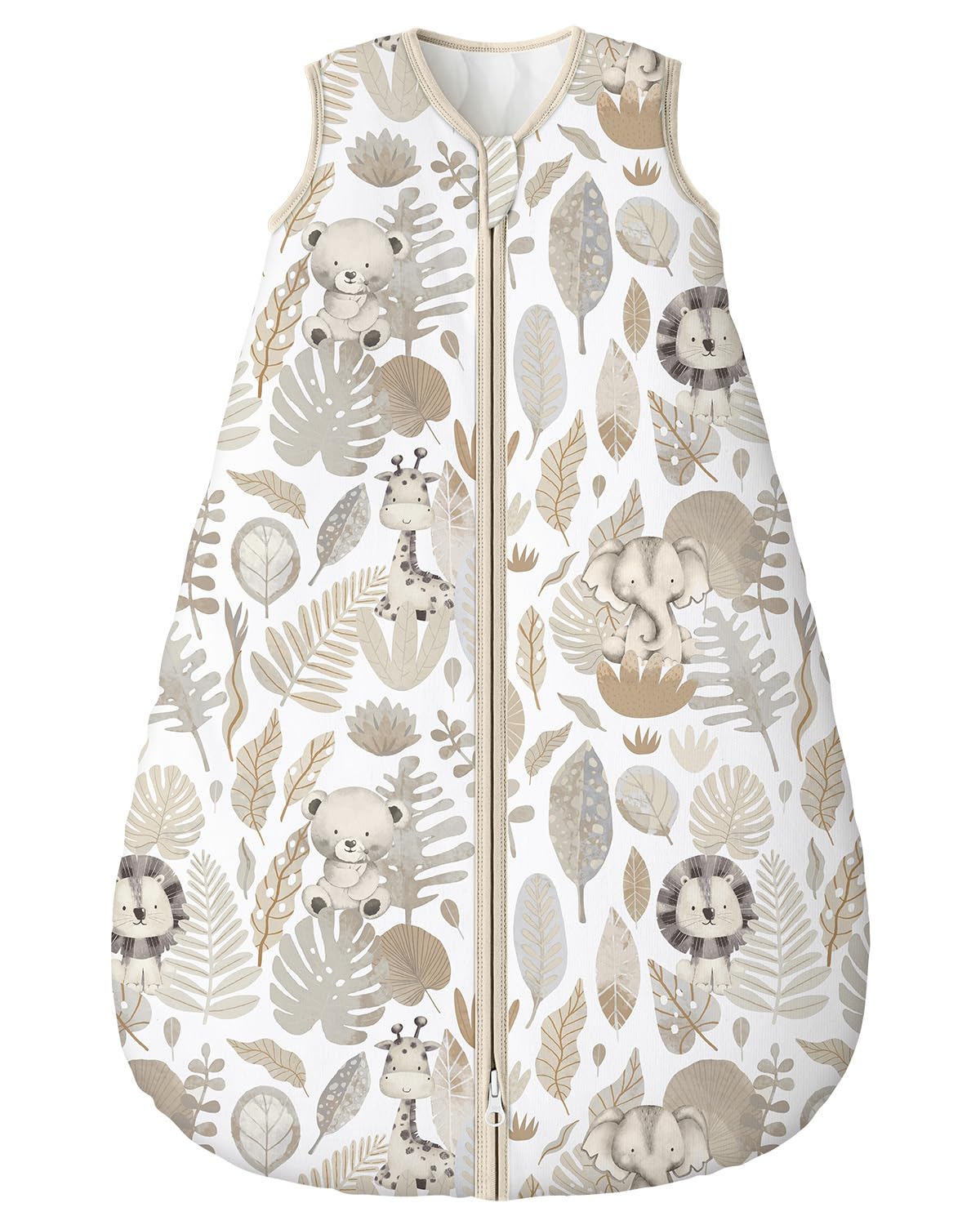 Yoofoss Baby Sleep Sack 0-6 Month 0.5TOG 100% Organic Cotton 2-Way Zipper