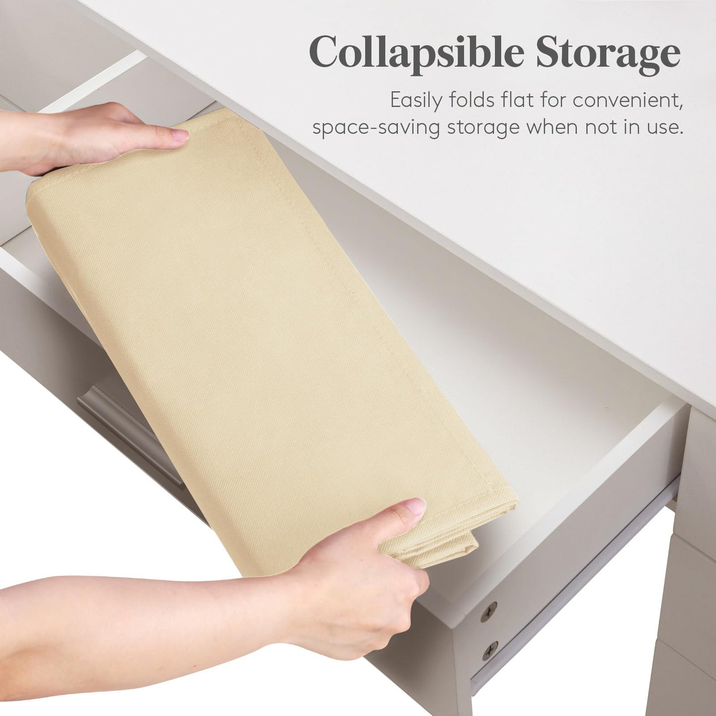 Lifewit 1 Pack Over the Door Organizer, 5 Section Hanging Storage, Beige