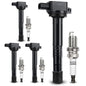 UF667 Ignition Coil & ILZFR6D11 Double Iridium Spark Plug for BMW 2.5-6.0L