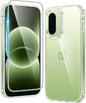 FNTCASE for iPhone 17 Pro Case Clear Magnetic with Screen Protector