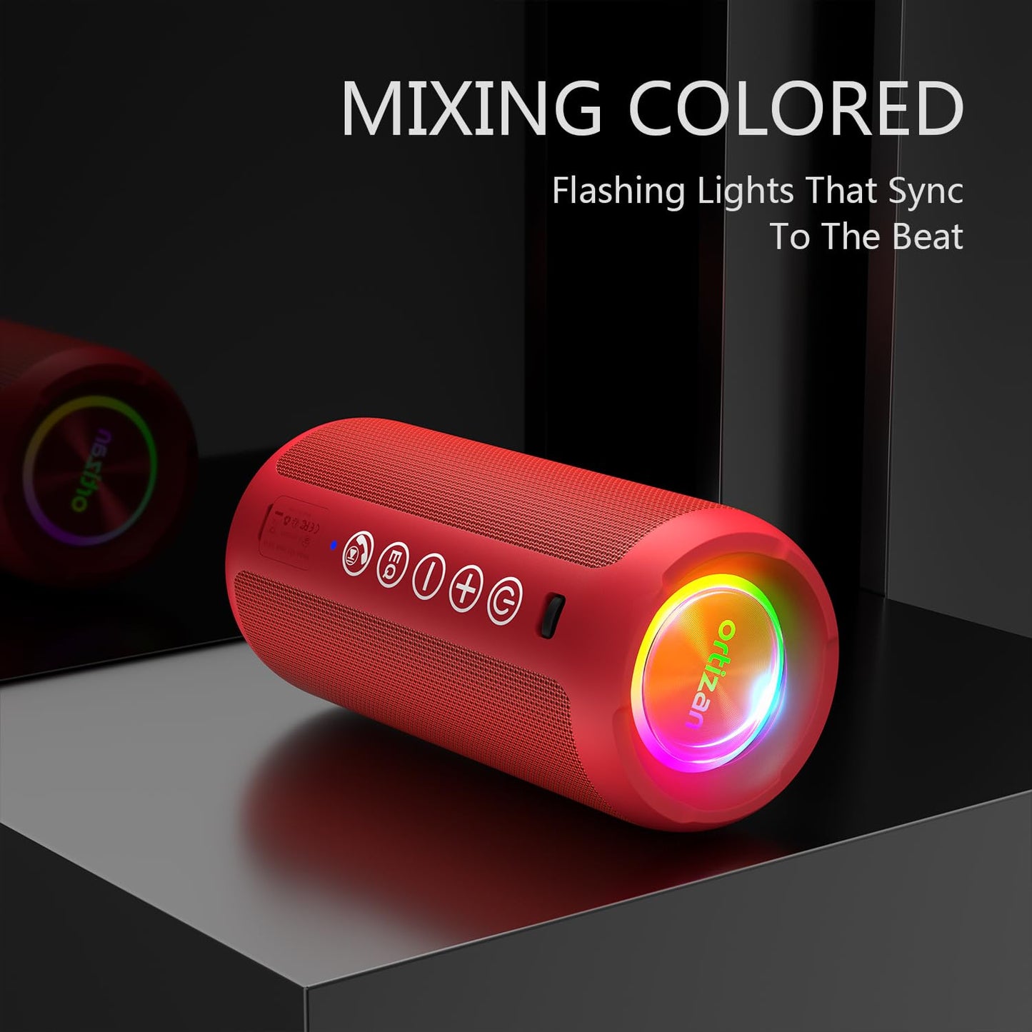 Ortizan X10 Portable Bluetooth Speaker (1st Gen), IPX7 Waterproof, Wireless