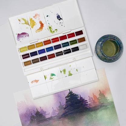 Winsor & Newton Cotman Watercolor Paint Set, Sketchers' Pocket Set