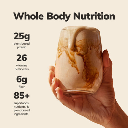 Ka’Chava Whole Body Meal Shake Chai 2 lb – Vegan Protein Powder with 85+ Superfoods & Greens – Plant-Based Meal Replacement with Probiotics & Digestive Enzymes – Gluten & Dairy Free (15 Servings)