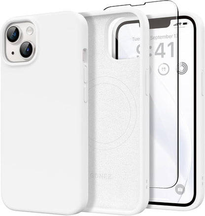 GONEZ Magnetic for iPhone 17 Pro Max Case, Silicone Cover Stone