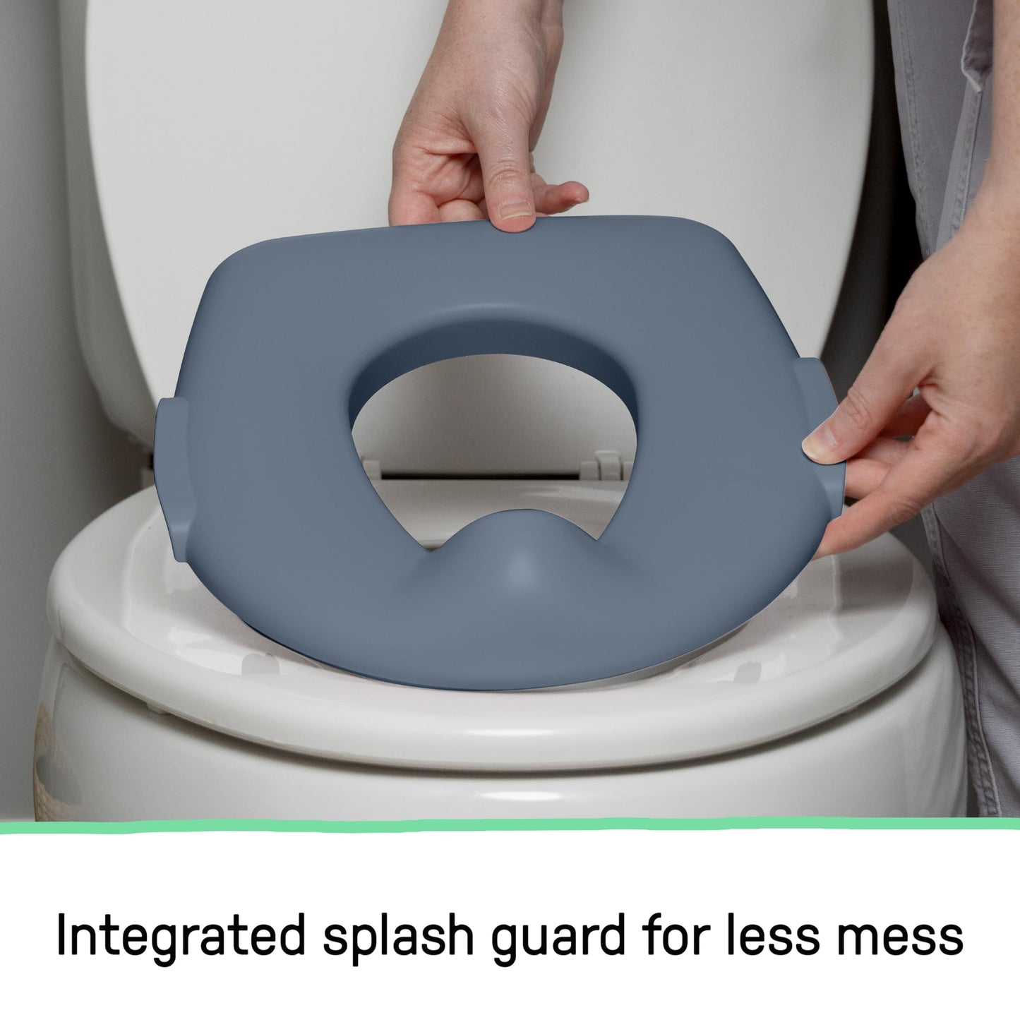 Ingenuity My Size Potty Pro 2-in-1 Potty Training Toilet, Floor Potty with Removable Potty Seat for Standard Toilets, Realistic Flushing Sound, for Toddlers Ages 18+ Months, Up to 50 lb