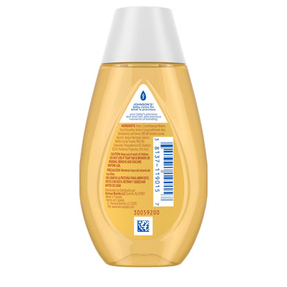 Johnson's Baby Shampoo with Aloe Vera & Vitamin B5, Tear Free, Newborn Essentials, No added Parabens & Sulfates, Hypoallergenic, Baby Essentials, 20.3 fl. oz