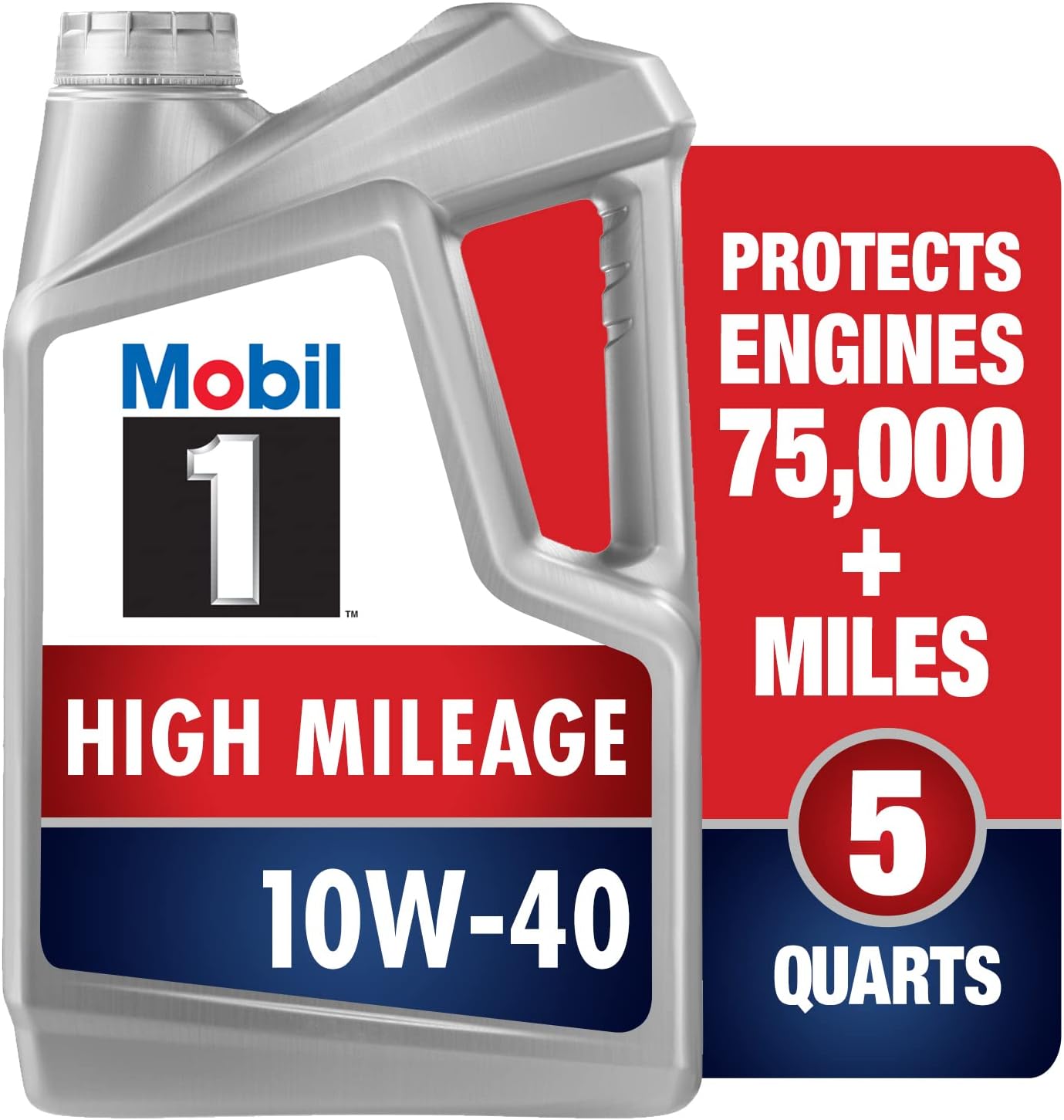 Mobil 1 European Car Formula Full Synthetic Motor Oil 0W-40, 5 Quart