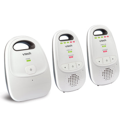 VTech Audio Baby Monitor — No Static DECT 6.0, No WiFi, Hack-Proof | 8Hr Battery, Belt Clip, 1000ft Range, 5-Level Sound Indicator | DM111