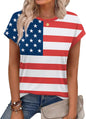 Alaroo Womens Summer Tops Short Sleeve Shirts Crew Neck Tshirt Cute Trendy Tunic Blouses (S-3XL)