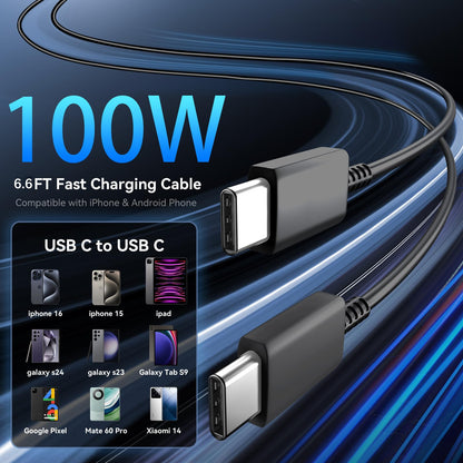 Phone 17 16 Pro Max Charger Fast Charging, 45W Super Fast USB C Charger Block with 10FT Long Charging Cord Cable for 17 16 Pro Max/17 16/16 Plus,15 Pro Max/15 Pro/15, Android Phone-Black