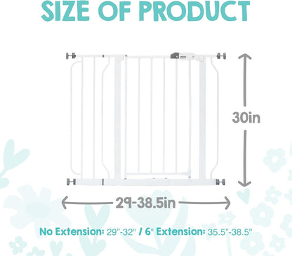 Regalo Safety 29"-38.5" Easy Step Baby Gate, Bottom of Stairs & Doorways