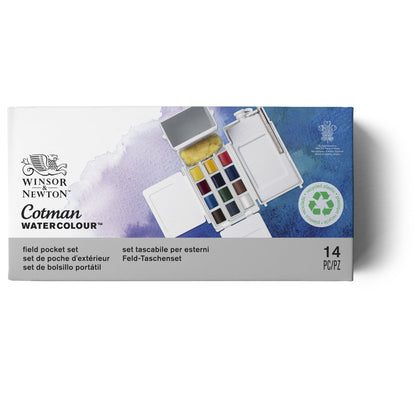 Winsor & Newton Cotman Watercolor Paint Set, Sketchers' Pocket Set