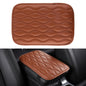 Amiss Car Center Console Cover, Upgraded Leather Car Armrest Cushion with 2 Storage Pockets, Universal Waterproof Cushion Pad, Non-Slip Car Interior Accessories, Fits Most Sedans SUVs Trucks (Black)