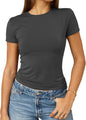 Abardsion Women's Casual Basic Slim Fit T Shirts