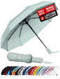 Windproof Travel Umbrella - Compact & Withstands Winds up to 100MPH, Strongest Premium Auto Folding Umbrella for Rain and Sun - Durable, Light & Portable for Women & Men, Fits Backpack & Cars