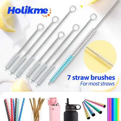 Holikme Bottle Brush Tube Cleaning Lab Set with Long Handle,White